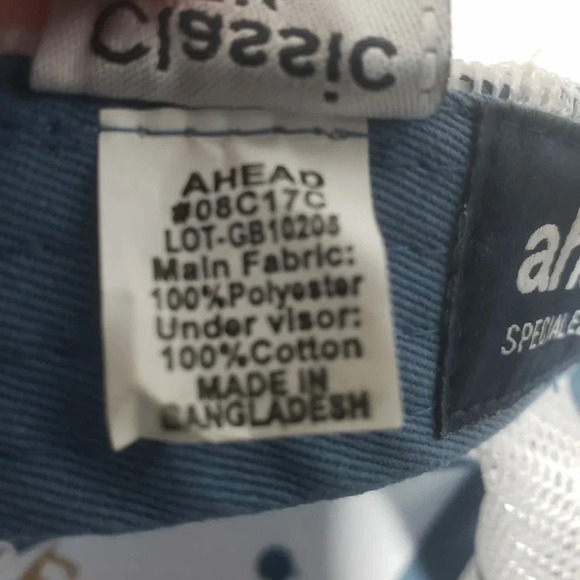 Ahead Special Edition,Classic Fit,The Players,Blue/White  Golf Hat. - Picture 6 of 8